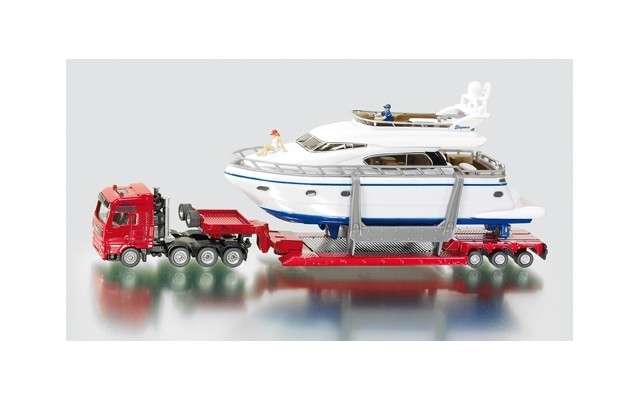 SIKU - 1/87 Heavy Haulage Transporter with Yacht