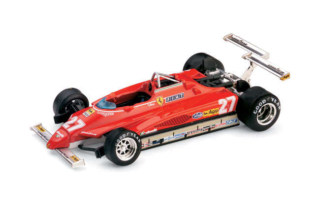 IXO - 1/43 FERRARI 126C2 TURBO GP USA OVEST LONGBEACH 1982 #27 G. VILLENEUVE
