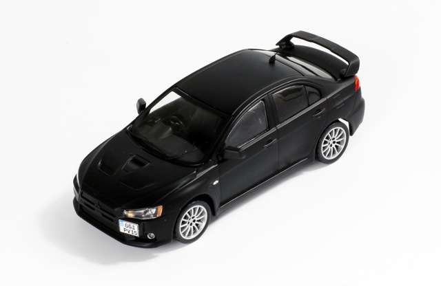 IXO - 1/43 MITSUBISHI LANCER EVO X NURBURGRING TEST 2007 BLACK