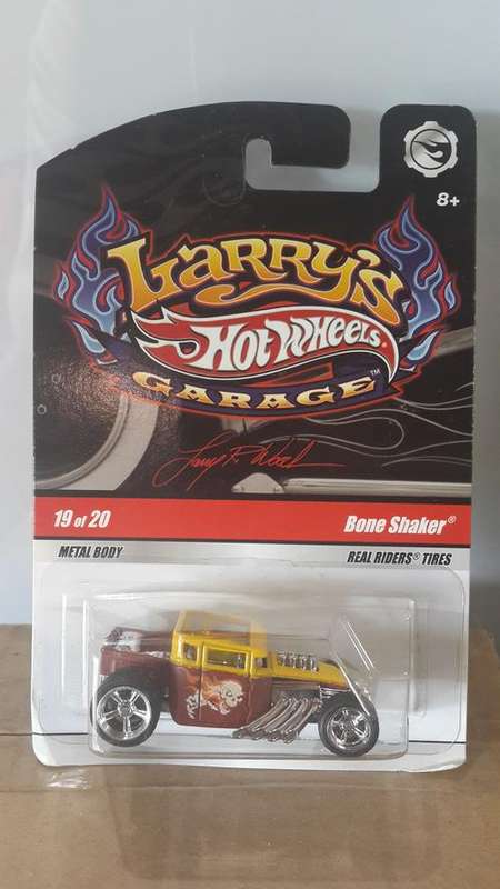 HOT WHEELS - Larrys Garage 2008 bone shaker 19/20 Real Rider Tires