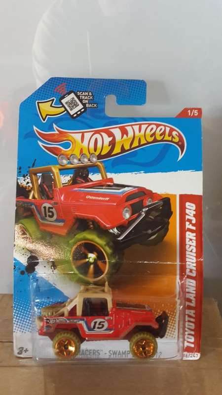 HOT WHEELS - Toyota Land Cruiser FJ40 Hot Wheels 2012 THRILL RACERS-Swamp Rally #1/5