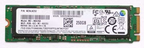 250GB Samsung M.2 SSD 850 EVO