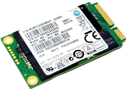 Samsung SSD PM851 mSATA 256GB