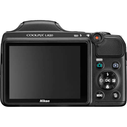Nikon COOLPIX L820 Digital Camera | 16MP, 30x Zoom, Full HD 1080p Videos and High Resolution Photos