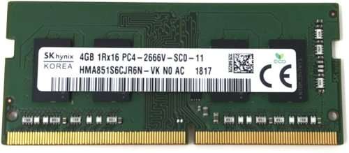 SK Hynix HMA851S6DJR6N-VK - 4GB DDR4 2666MHz Laptop RAM