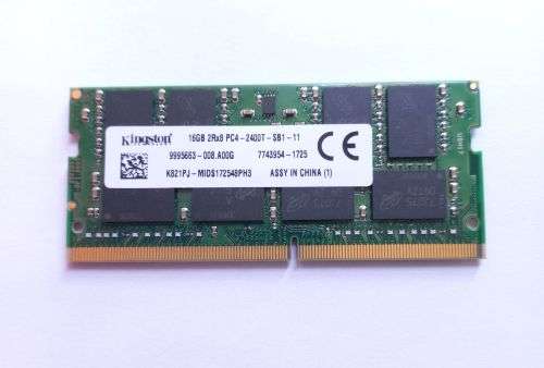 Kingston 16GB 2Rx8 PC4 2400T - Laptop RAM