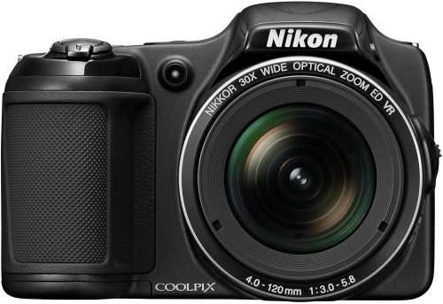 Nikon COOLPIX L820 16 MP CMOS Digital Camera with 30x Zoom Lens and Full HD 1080p Video (Black)