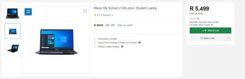 Mecer My Life Xpress Laptop (Intel N3350 | 64GB SSD | 320GB HDD | 4GB RAM)