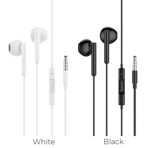 Hoco M64 Wired Earphones with Mic (Black)