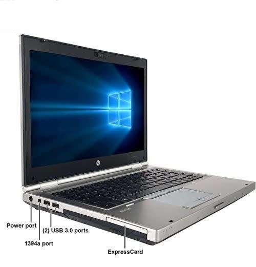 HP EliteBook 8460p (Intel Core i5-2520M, 256GB SSD, 6GB RAM) - 14 Inch Laptop
