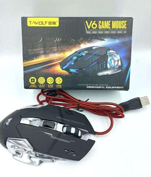 T-WOLF V6 Gaming Mouse Wired