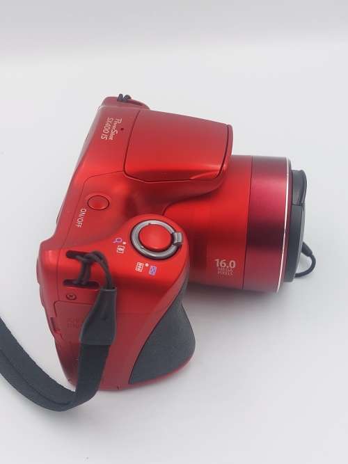 Canon PowerShot SX400 IS | 16.0 MP, 720p HD Videos, 30x Ultra Zoom | Digital Camera (Red)