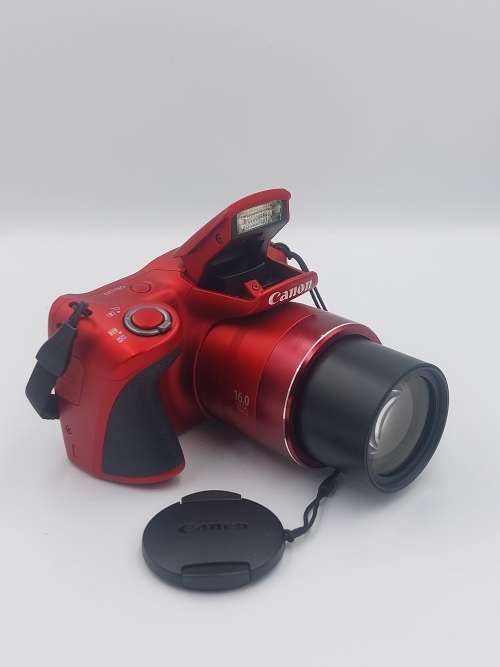 Canon PowerShot SX400 IS | 16.0 MP, 720p HD Videos, 30x Ultra Zoom | Digital Camera (Red)