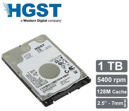 HGST 1TB (5400 RPM) - Thin Laptop Hard Drive Disk