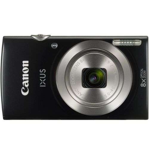 Canon IXUS 185 Digital Camera (20MP | 720p HD, 8x Optical Zoom) Black
