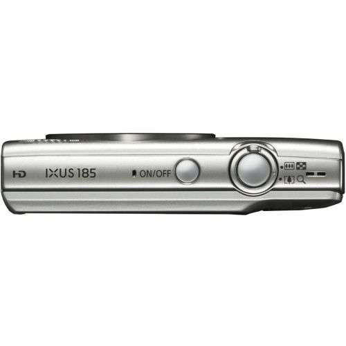Canon IXUS 185 Digital Camera (20MP | 720p HD, 8x Optical Zoom) Silver