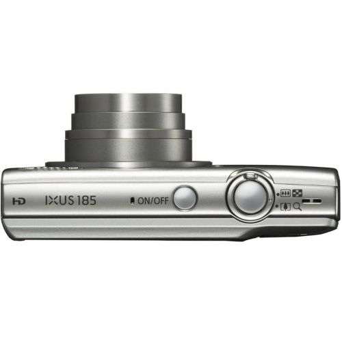 Canon IXUS 185 Digital Camera (20MP | 720p HD, 8x Optical Zoom) Silver