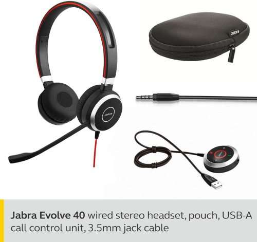 Jabra Evolve 40 UC Professional Wired Headset