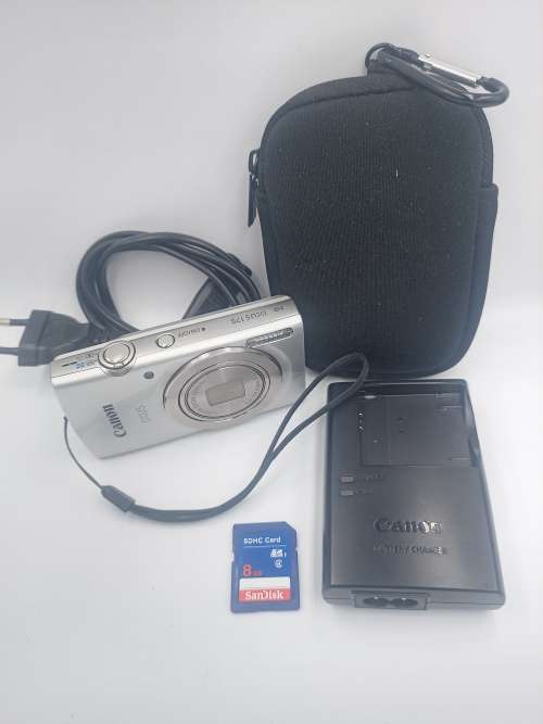 Canon IXUS 175 (20MP, HD 720p, 8x Optical Zoom - Digital Camera Silver Set