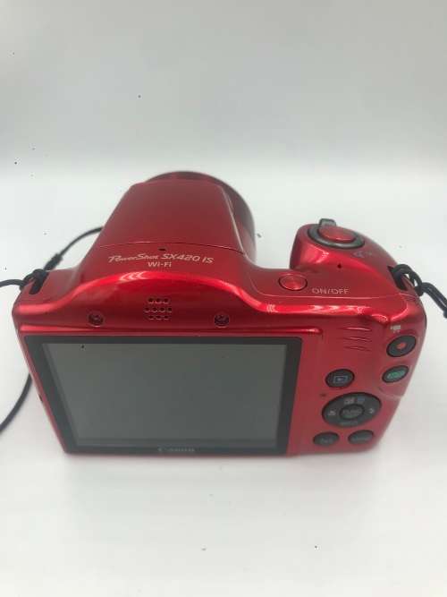 Canon PowerShot SX420 IS | 20.0 MP | 720p HD Videos | WiFi - Ultra Zoom Digital Camera (Red)