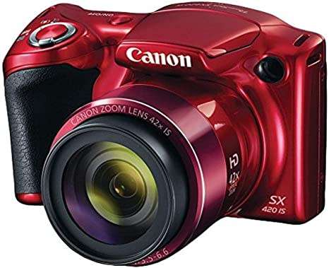 Canon PowerShot SX420 IS | 20.0 MP | 720p HD Videos | WiFi - Ultra Zoom Digital Camera (Red)