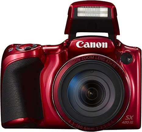 Canon PowerShot SX420 IS | 20.0 MP | 720p HD Videos | WiFi - Ultra Zoom Digital Camera (Red)