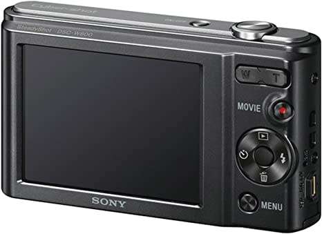 Sony Cybershot W800 Compact Digital Camera (20MP and 5x Optical Zoom) - Black