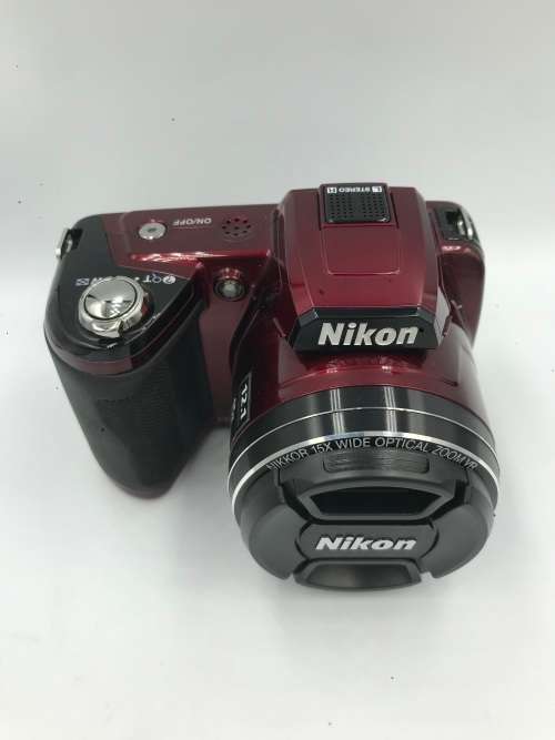 Nikon Coolpix L110 | 12.1 MP | 720p HD Videos |  Digital Camera (Red)