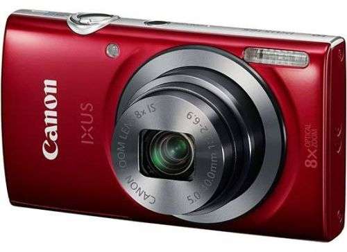 Canon IXUS 175 (20MP, HD 720p, 8x Optical Zoom - Digital Camera Red Set