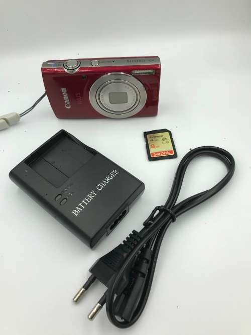 Canon IXUS 175 (20MP, HD 720p, 8x Optical Zoom - Digital Camera Red Set