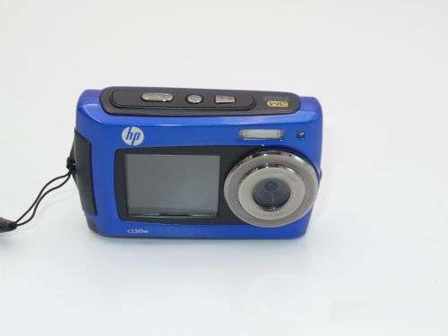 HP C150W Waterproof Compact Digital Camera Front & Rear LCDs (8MP)