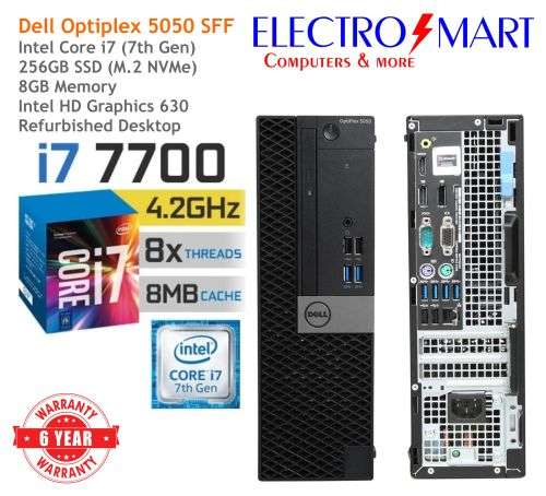 Dell Optiplex 5050 SFF - Desktop (Intel i7, 256GB SSD & 8GB RAM)