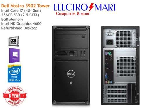Dell Vostro 3902 Tower | Core i7, 8GB, 256GB SSD | Desktop PC