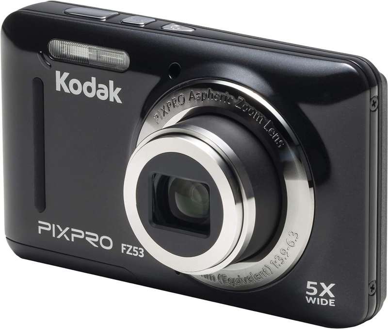 Kodak PixPro FZ53 Digital Camera ( 16MP, 5x Optical Zoom & HD Videos) Black