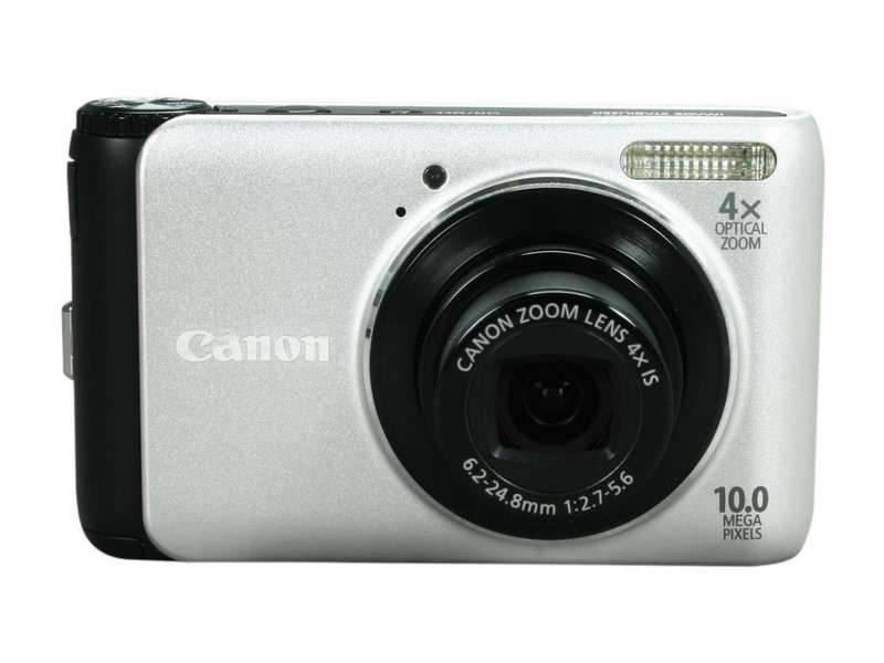 Canon PowerShot A3000 IS Silver 10.0 MP 4x Optical Zoom Digital Camera