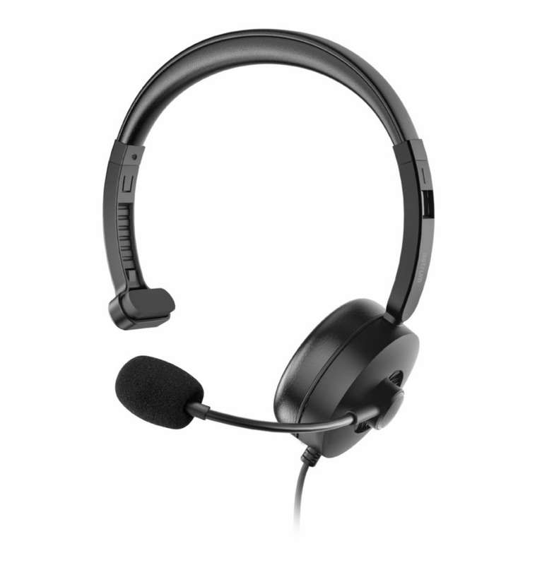 Astrum Single-Sided Headset 3.5mm Aux with Flexible Mic - HS610 "Clearance Sale"