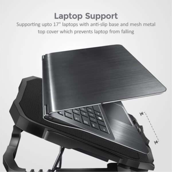 Astrum CP200 Quad Fan USB Laptop Cooling Pad (Black)