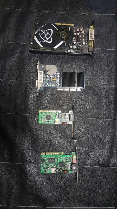 JOBLOT OF COMPUTER COMPONENTS - RAMS, PERIPHERALS, GRAPHICS CARD ETC.