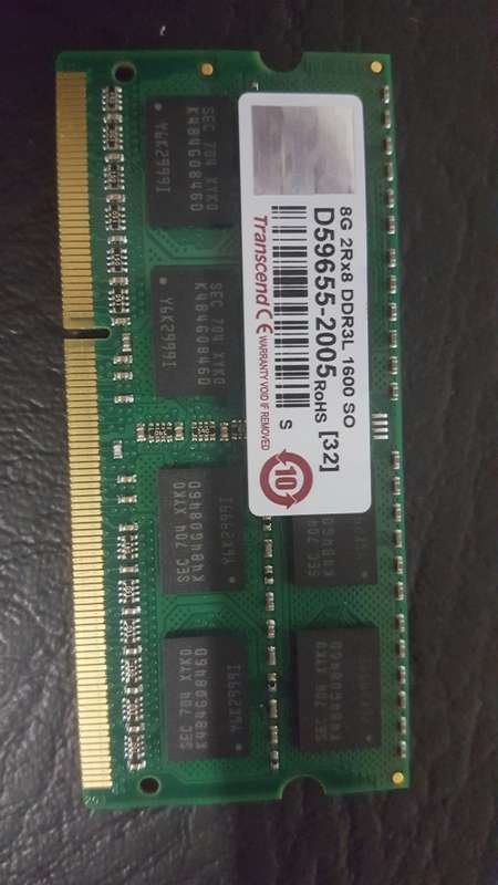 TRANSCEND 8GB DDR3L LAPTOP RAM 1600 SO