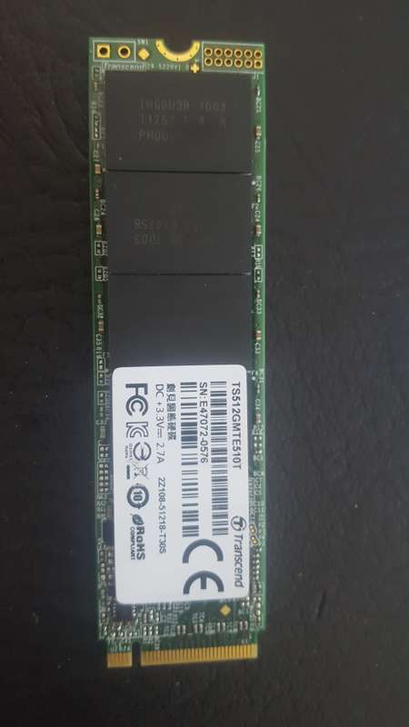 TRANSCEND NVME M.2 2280 SOLID STATE DRIVE - 512GB