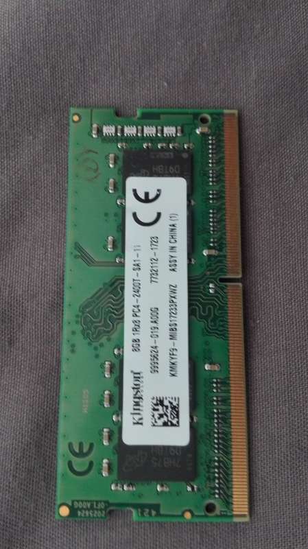 KINGSTON 8GB DDR4 2400T LAPTOP RAM (SINGLE CHIP)