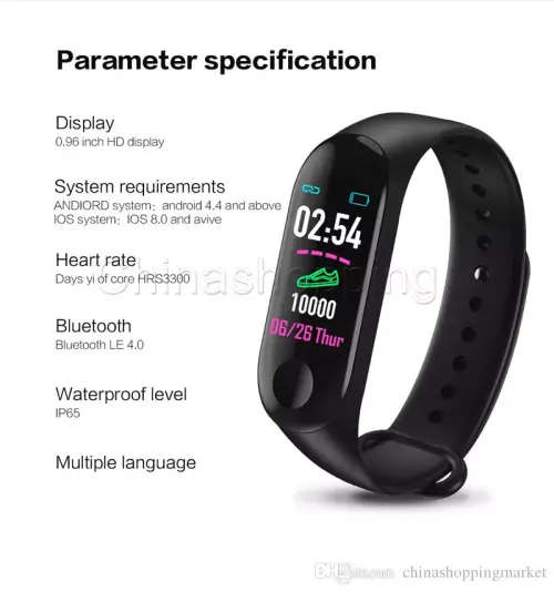 *BRAND NEW* M3 smart bracelet fitness tracker watch