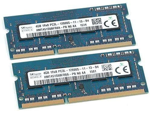 SK HYNIX 8GB KIT (2 x 4gb) DDR3L LAPTOP RAM 12800S