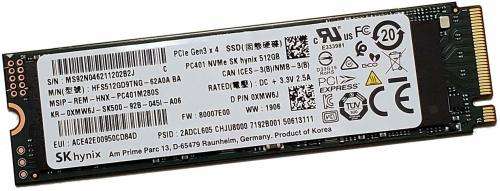 SK HYNIX PC401 512GB PCIe NVME SSD