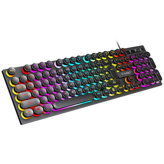 T-WOLF T80 PUNK RETRO Keyboard
