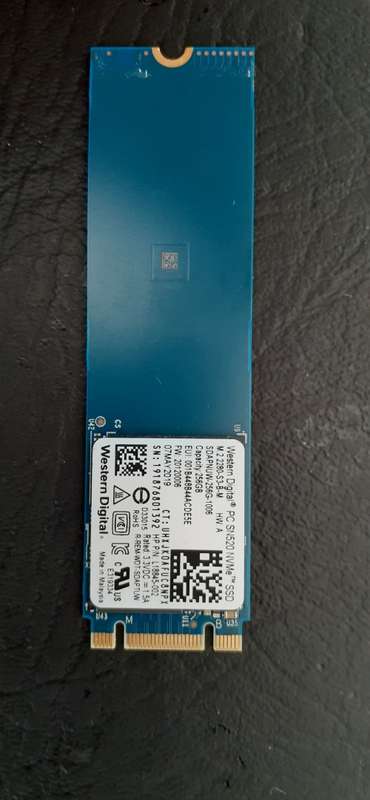WD SN520 256GB NVME M.2 2280 SSD (SOLID STATE DRIVE)