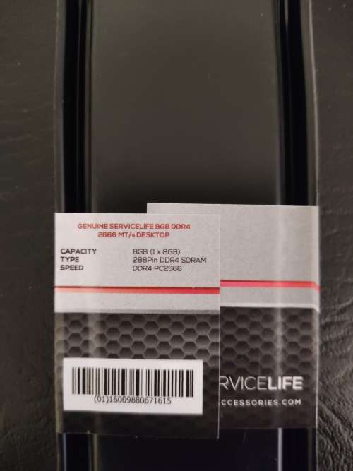 *BRAND NEW SEALED* SERVICELIFE 8GB DDR4 HIGH SPEED 2666MHZ DESKTOP PC RAM
