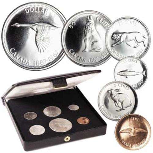 Canada 1967 Wildlife Proof-like Set 6-coin (Limited Edition: 337,000)