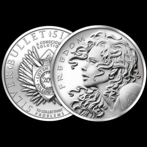2013 SBSS "FREEDOM GIRL" Medallion 1oz .999 FINE SILVER" (BU)