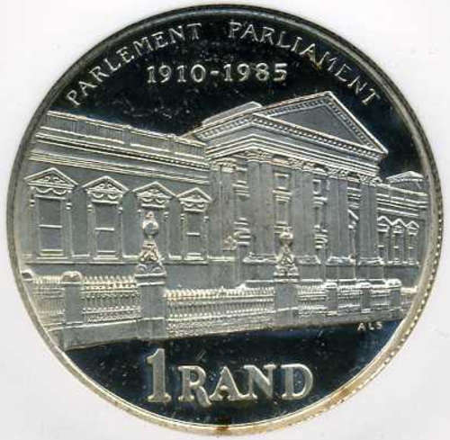 1985 - Silver R1 - Parliament Anniversary - Proof Coin (Mintage: 25,698)